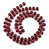 Transparent Glass Beads Strands GLAA-P076-01A-04-2
