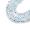 Natural Aquamarine Beads Strands G-K376-B04-02-4