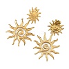 304 Stainless Steel Stud Dangle Earrings for Women EJEW-JE07475-01-4