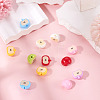 12Pcs Opaque Acrylic Beads MACR-TADJ0001-06C-5