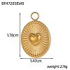 304 Stainless Steel Pendants STAS-OY011-55G-2