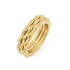 Ion Plating(IP) 304 Stainless Steel Finger Ring for Women RJEW-A052-01A-G-4