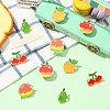 10Pcs 5 Styles Fruit Enamel Pin JEWB-CJ0003-20-5