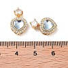 Brass Clear Cubic Zirconia Pendants KK-B102-05G-03-3