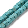 Dyed Synthetic Turquoise Beads Strands G-G075-B02-03-1