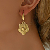 Elegant Stainless Steel Sunflower Dangle Earrings EB0888-2