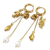 304 Stainless Steel Dangle Earrings EJEW-JE07104-02-3
