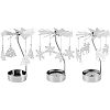 Iron Rotating Tealight Candle Holder AJEW-FG0001-20P-1