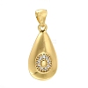 Rack Plating Brass Micro Pave Cubic Zirconia Pendants KK-L226-102G-O-1