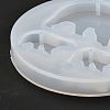 Polar Bear Silhouette Silicone Pendant Molds DIY-P029-11-3