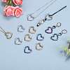 12Pcs 3 Colors 304 Stainless Steel Link Rings STAS-SZ0002-92-4