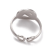 304 Stainless Steel Cuff Rings RJEW-G285-78P-3