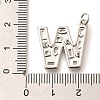 Brass Micro Pave Clear Cubic Zirconia Pendants KK-G521-01P-W-3