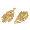 Bohemia Zinc Alloy Clip-on Earrings LS-EJEW-C089-01J-G-2