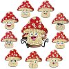 Mushroom DIY Diamond Painting Coaster Kits PW-WGEB53C-01-4