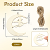 Unfinished Blank MDF Pendants Set for Painting Arts WOOD-WH20008-13K-2