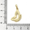 Brass Micro Pave Cubic Zirconia Pendants KK-U005-03A-G-3