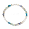 Natural Mixed Gemstone Beads Stretch Bracelets for Women BJEW-JB13316-02-2