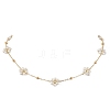 Imitated Pearl Acrylic Beads Necklace NJEW-JN04938-1