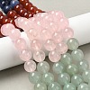 Chakra Natural Yellow Jade & Crystal Quartz & Green Aventurine & Rose Quartz & Carnelian & Sodalite & Amethyst Beads Strands G-NH0002-E03-10mm-2
