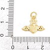 Valentine's Day Brass Micro Pave Clear Cubic Zirconia Pendants KK-H273-39G-02-3