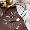 18Pcs 3 Colors Alloy Cord Ends FIND-GF0009-75-4