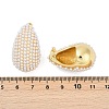 Teardrop Brass Stud Earrings KK-U058-67G-5