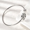 304 Stainless Steel Cuff Bangles for Women BJEW-D436-02P-3