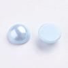 Spray Painted Imitation Pearl Acrylic Cabochons ACRP-F001-8mm-FP32-2