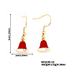 Christmas Theme Brass Dangle Earrings IP2522-12-1