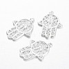 Palm Brass Pendants KK-F371-58S-2