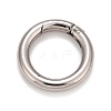 Non-Tarnish 304 Stainless Steel Spring Gate Rings X-STAS-M296-01P-D-1