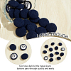  20Pcs Cloth with Aluminum Base Buttons BUTT-NB0001-77A-4