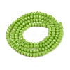 Opaque Solid Color Imitation Jade Glass Beads Strands EGLA-A044-P1mm-D30-3