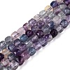 Natural Purple Fluorite Beads Strands G-N342-123-1