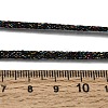 3.5MM Polyester Metallic Cord Braided Cord Necklace Making FB-CBAA152-01P-09-3