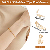 6Pcs Brass Bead Tips KK-BBC0013-75-2