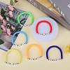 6Pcs 6 Style Polymer Clay Heishi Surfer Stretch Bracelets Set BJEW-SW00120-5