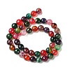 Natural Agate Beads Strand G-G580-8mm-03-3