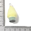Flocky Opaque Resin Pendants RESI-F062-02C-3