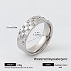 304 Stainless Steel Finger Rings for Women MF5435-23-1