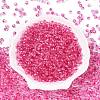 Baking Paint Electroplate Transparent Glass Seed Beads SEED-N006-07I-2