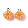 Opaque Resin Imitation Fruit Pendants X-RESI-G061-02-2