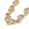 Heart Cubic Zirconia Bracelets & Necklaces Jewelry Sets SJEW-M098-01G-3