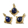 Natural Lapis Lazuli Faceted Pendants G-C096-02G-07-1