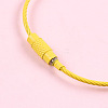 Spray Painted Steel Wire Cable Keychains MAK-CJC0001-03A-4