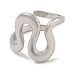 Non-Tarnish 304 Stainless Steel Open Cuff Ring RJEW-C067-27P-2