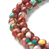 Assembled Natural & Dyed Magnesite Beads Strands G-L575-02K-A-3