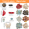 120Pcs 8 Styles Transparent Acrylic Beads MACR-BM0001-05-2