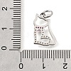 Brass Micro Pave Cubic Zirconia Pendants KK-V007-005P-01-3